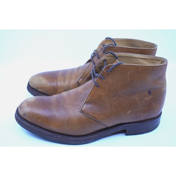 Loake 1880 Kempton Tan Grain Leather Chukka Boots Shoes Mens UK 7 F US 8 EU 41 - Picture 5 of 8